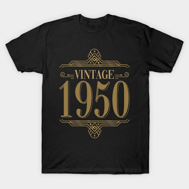 Vintage 1950's 70th Birthday T-Shirt by Bestseller